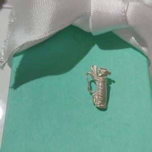 Sterling Silver Golf Bag Caddy Pendant